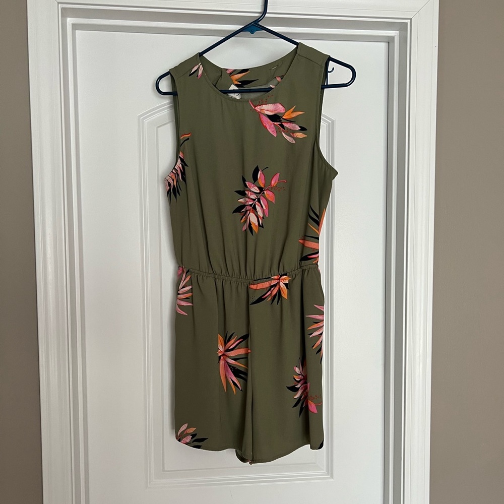 A New Day green floral romper